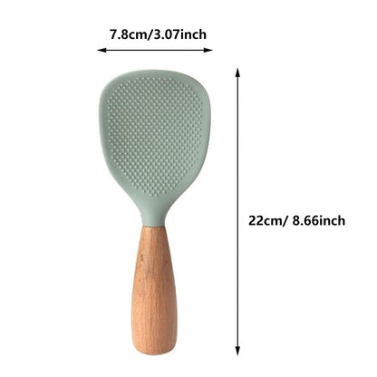 Silicone Rice Spoon HeatResistant Silicone Spoon Non Stick Cooking Spoon Reusable Small Tool 2