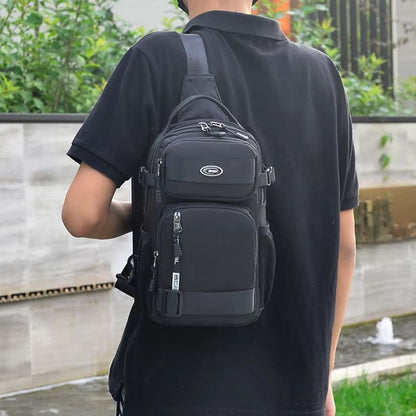 Riding Backpack For Men Lightweight Mens Chest Bag Casual Single Shoulder Crossbody Bag With Large  4