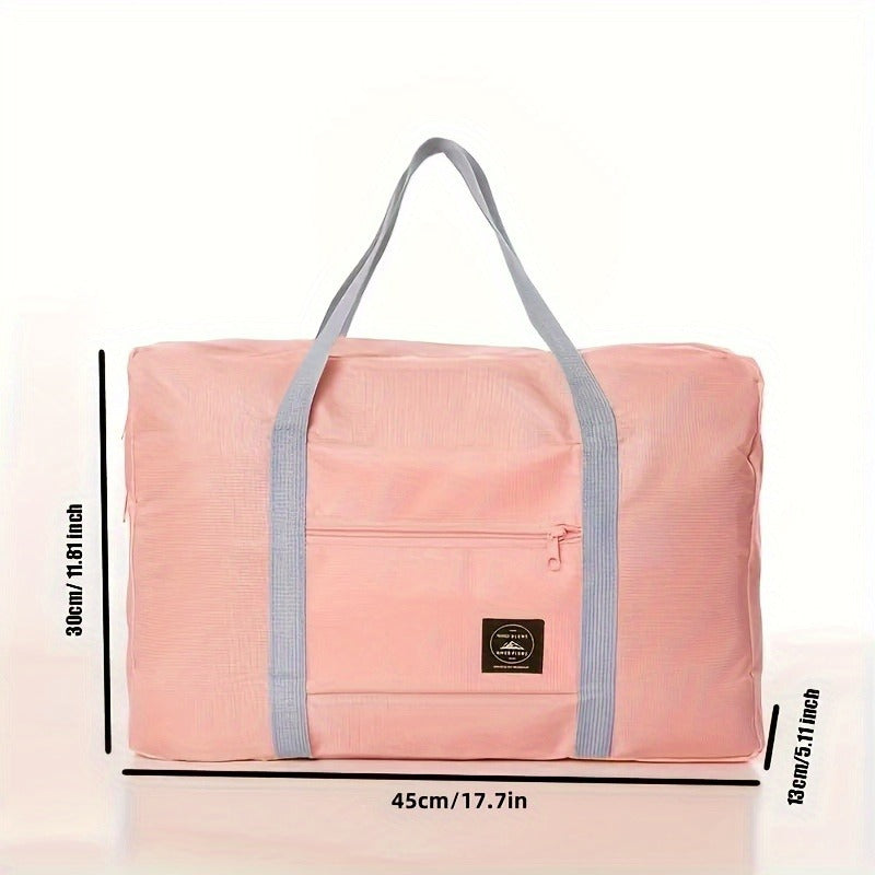 Expandable Fitness Bag, Foldable Large Capacity Travel Luggage, Sports Carry On, Weekend Luggage Check In