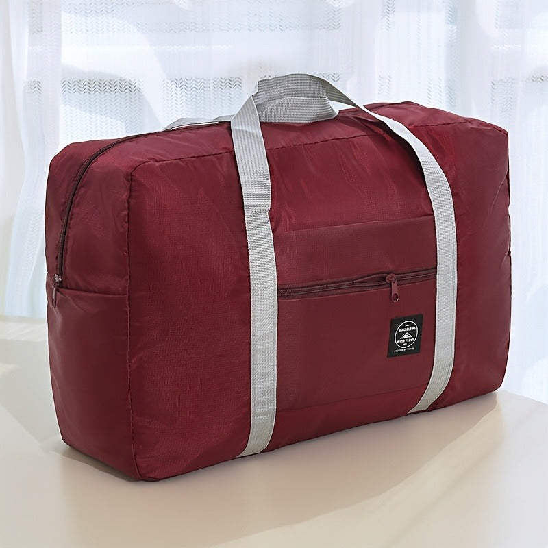 Expandable Fitness Bag, Foldable Large Capacity Travel Luggage, Sports Carry On, Weekend Luggage Check In