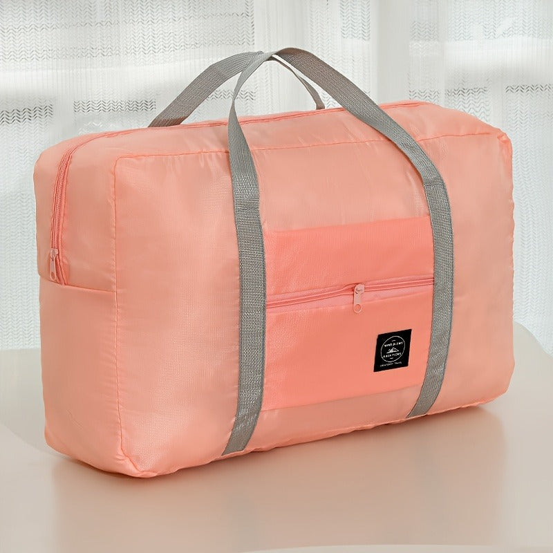 Expandable Fitness Bag, Foldable Large Capacity Travel Luggage, Sports Carry On, Weekend Luggage Check In