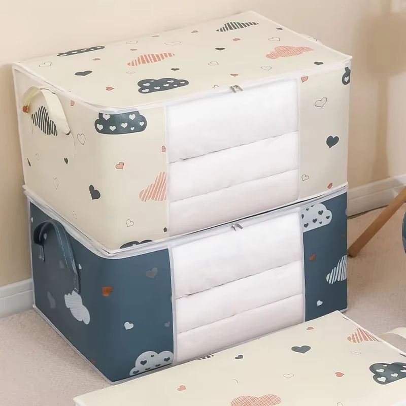 Quilt Storage Bag Large Capacity Dustproof Moistureproof Clothes Storage Bag For Home Moving And Organising