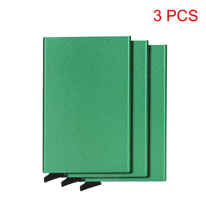 RFID Smart Wallet Minimalist Metal Wallet Slim Card Holder Pop Up Wallet For Men And Women 17