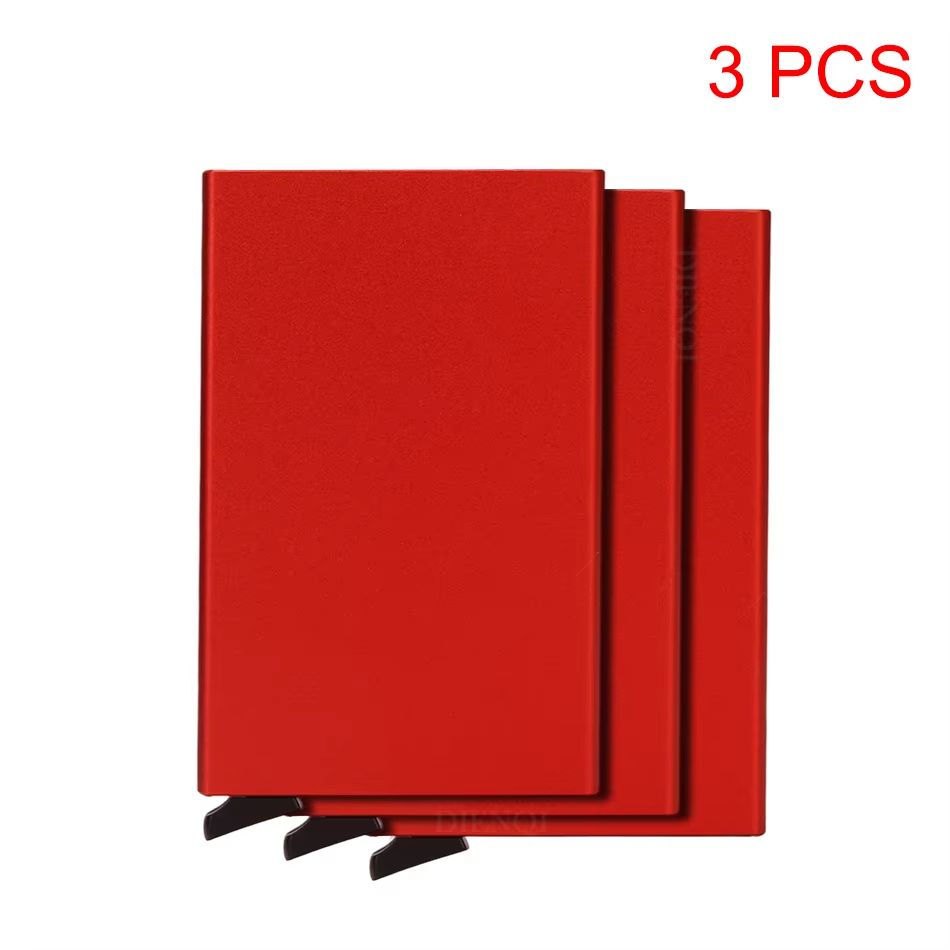 RFID Smart Wallet Minimalist Metal Wallet Slim Card Holder Pop Up Wallet For Men And Women 19