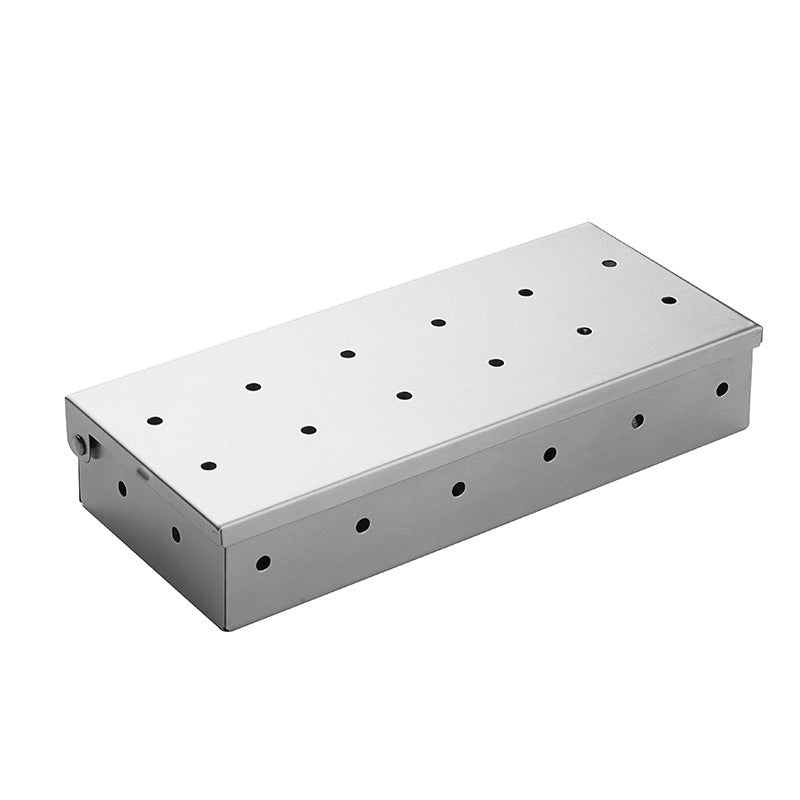 Smoker Box for Wood Chips, Stainless Steel BBQ Grilling Accessories, Wont Warp on Gas Grill or Charcoal Grill