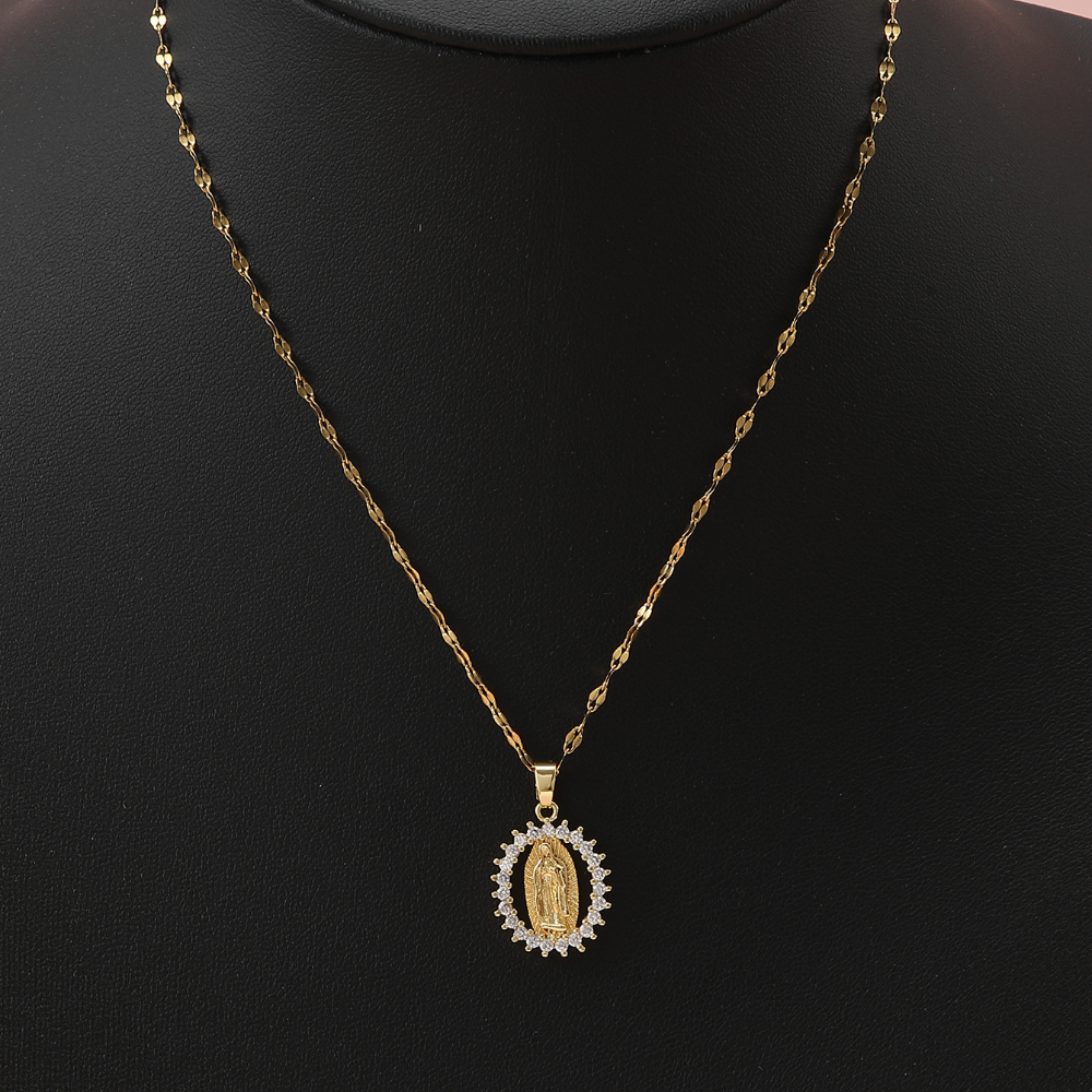 Gorgeous Women's All Sky Star Micro Inlaid Colorful Zircon Necklace, European and American Fashion Virgin