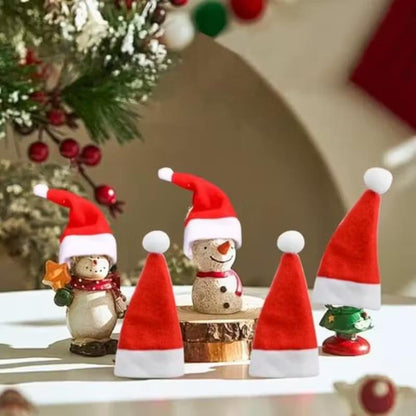 Fork Knife Cutlery Bag Christmas, Mini Christmas Hat Tableware Holders, New Year Party Home Table Decoration