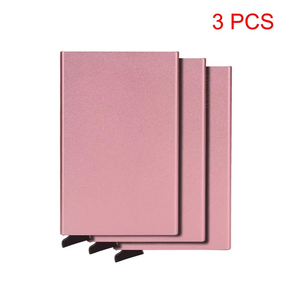 RFID Smart Wallet Minimalist Metal Wallet Slim Card Holder Pop Up Wallet For Men And Women 21