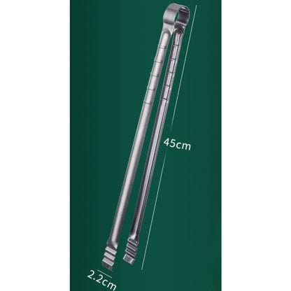 Extra Long Grilling Tongs, BBQ Tongs Food Clip, Charcoal Fire Barbecue Tool, Cooking Grill Tongs for Kitchen and Outdoor