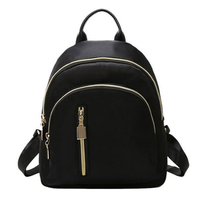 Fashion Oxford Mini Backpack Womens Multi Function Daypack Cute Travel Purse Black Shoulder Bag For 5