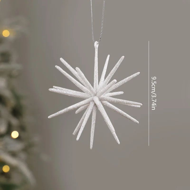 Glitter Star Xmas Tree Pendants Christmas Exploding Star Hanging Ornament Elegant Christmas Decorat 5