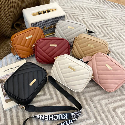 Leather Messenger Bag for Women, Fashion Small Crossbody Purse, Luxury Designer Zipper Handbag, Stylish Travel Should