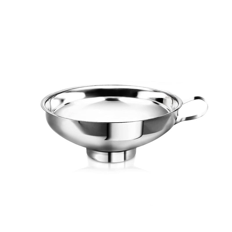 Stainless Steel Canning Funnel With Handle Wide And Regular Jar Funnel For Liquids Jams Oils Spices 6