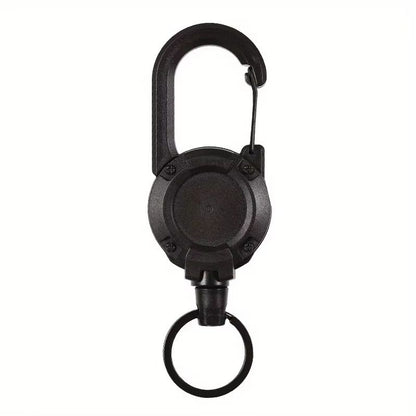 Extendable Retractable Keychain Badge Holder Heavy Duty Carabiner Key Chain With Clip For Men And O 4