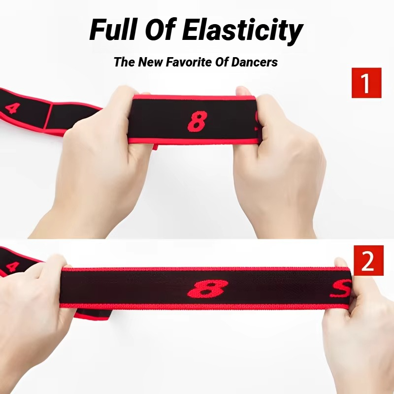Stretching Belt Pilates Fitness Style Dance Yoga Elastic Stretch Resistance Band Digital Elasticity 3