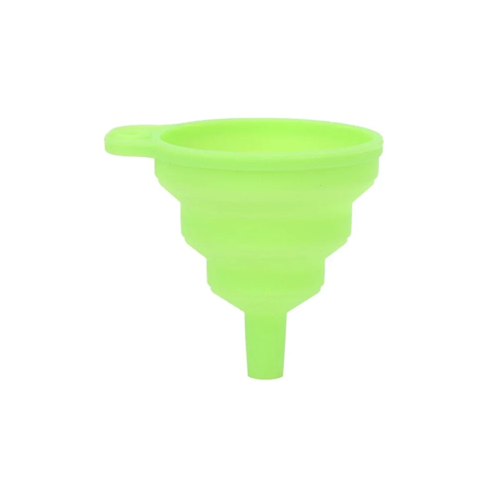 Car Engine Funnel Universal Silicone Funnel Portable Liquid Funnel Fold Able Auto Oil Petrol Change 9