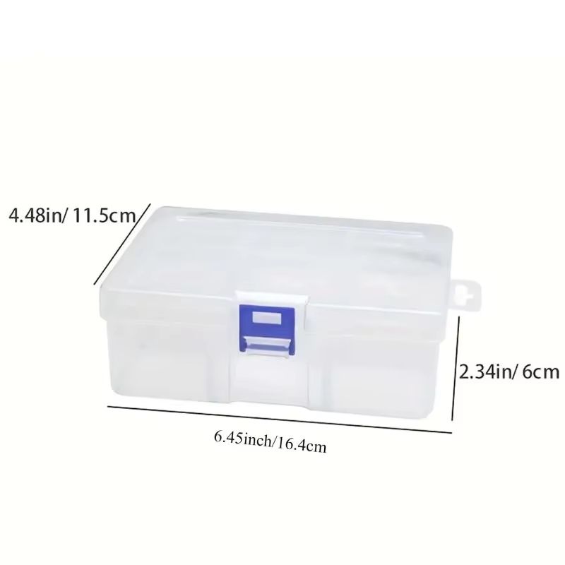 Transparent Plastic Storage Box For Jewelry Hardware Accessories Small Items DIY Crafts And Cosmeti 2
