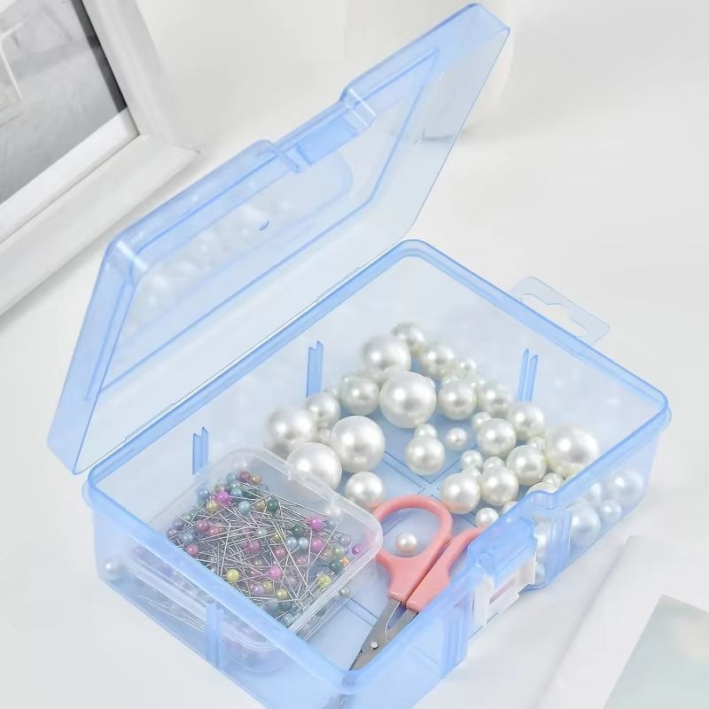 Transparent Plastic Storage Box For Jewelry Hardware Accessories Small Items DIY Crafts And Cosmeti 4
