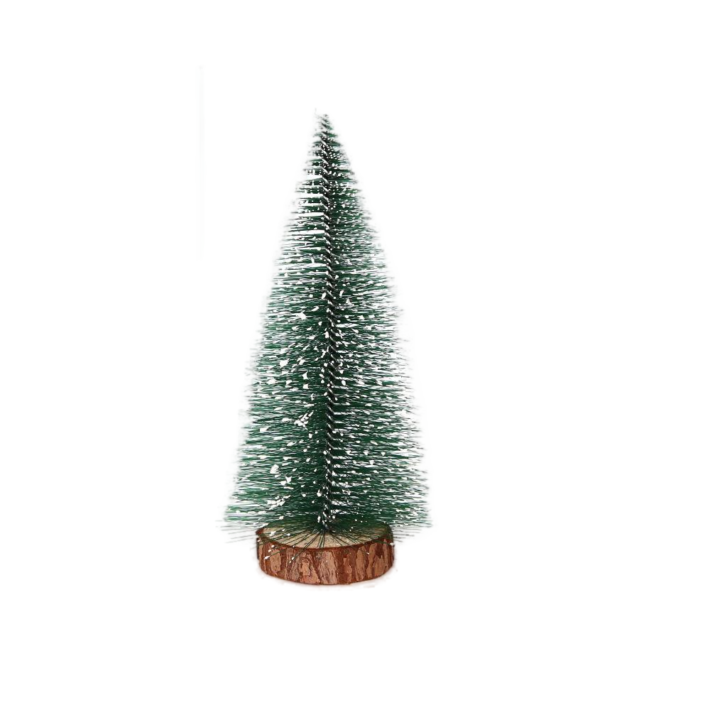 Snow Covered Mini Christmas Tree Decor DIY Pine Ornaments Festive Miniature Evergreen Trees For Hom 1