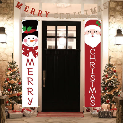Santa Snowman Decorations Christmas Outdoor Yard Sign Set Durable Poles Hanging Porch Home Indoor O 3