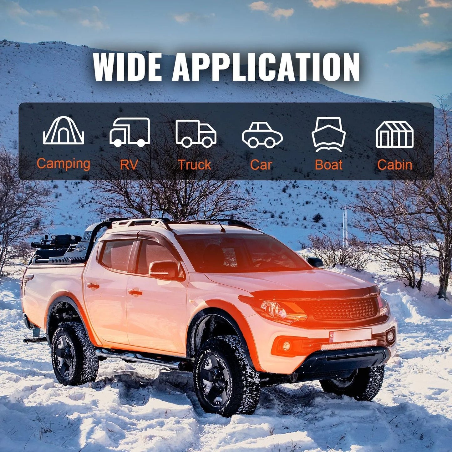 Portable Diesel Air Heater Bluetooth App Control All In One Heater With LCD Remote And Altitude Adj 4