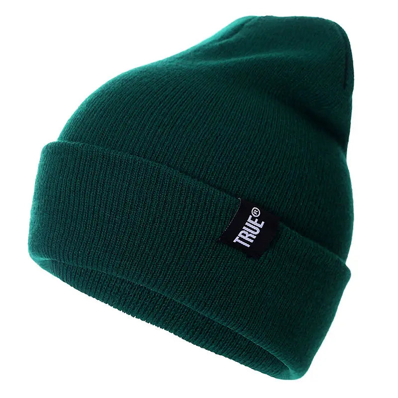 Casual Beanies for Men Women, Letter True Colors, Knitted Winter Hat, Solid Hip-hop Skullies Hat, Unisex Cap Bonnet