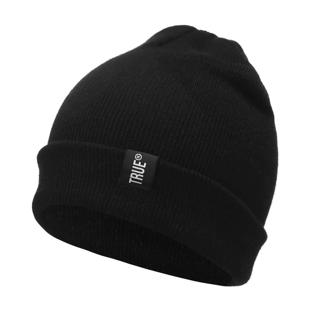 Casual Beanies For Men Women Letter True Colors Knitted Winter Hat Solid Hiphop Skullies Hat Unisex 6