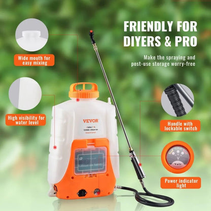 Battery Powered Sprayer Adjustable Pressure Battery Backpack Sprayer With Nozzles And Wands 3