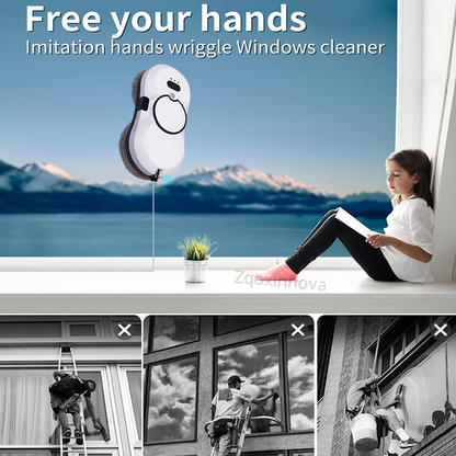UPS System Smart Home Appliance Window Cleaner Vacuum Auto Clean Glass Washer Floor Mops 3
