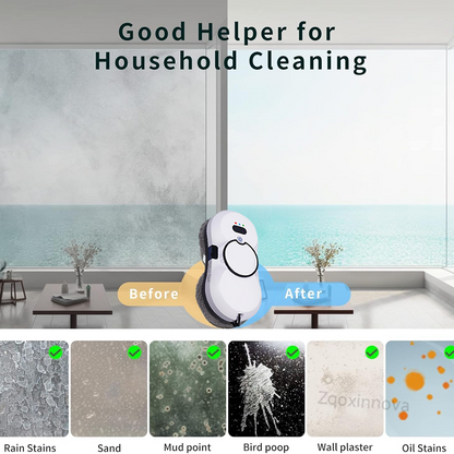 UPS System Smart Home Appliance Window Cleaner Vacuum Auto Clean Glass Washer Floor Mops 4