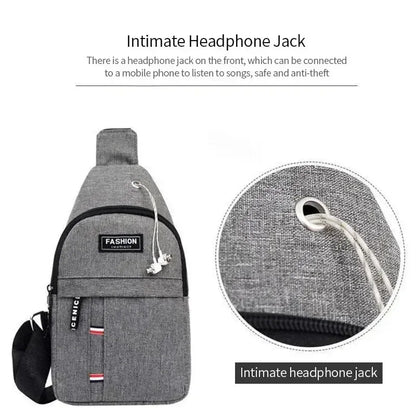 Waterproof Mens Waist Bag Convenient Casual Style Adjustable Shoulder Strap Large Capacity Ideal Fo 2