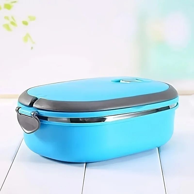 Rectangular Insulated Lunch Box With Leakproof Lid And Portable Design For Work And School 2