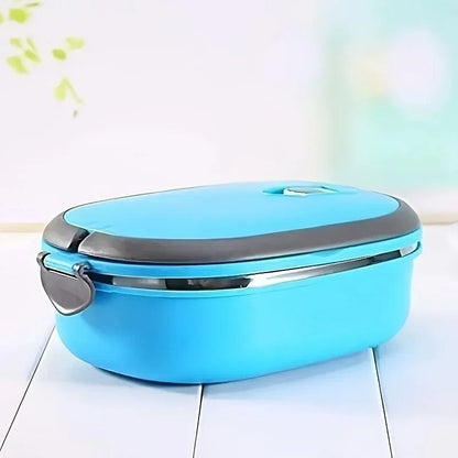 Rectangular Insulated Lunch Box With Leakproof Lid And Portable Design For Work And School 2