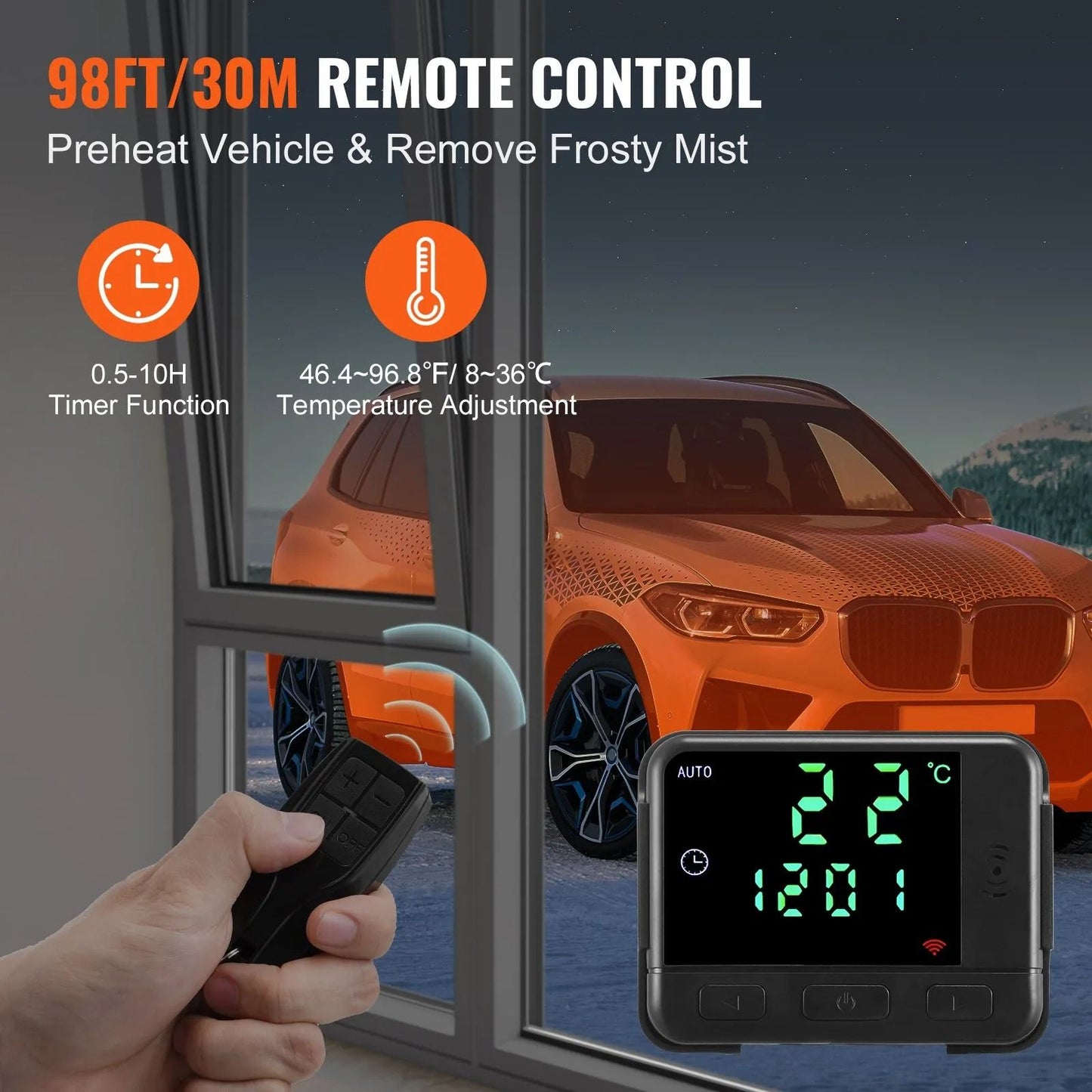 Diesel Heater All In One Portable Diesel Air Heater With Remote Control Fast Heating Low Noise 2