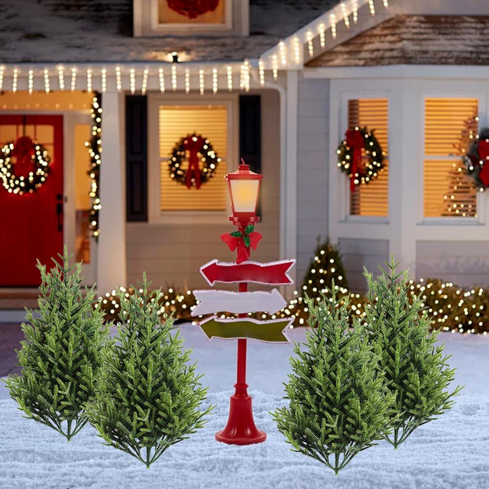 Artificial Green Plants, Pine Cypress Trees, Indoor Outdoor Home Decor, Christmas Decoration Simulated, Xmas Ornaments