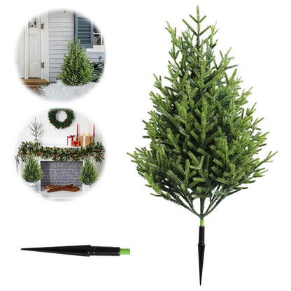 Artificial Green Plants, Pine Cypress Trees, Indoor Outdoor Home Decor, Christmas Decoration Simulated, Xmas Ornaments