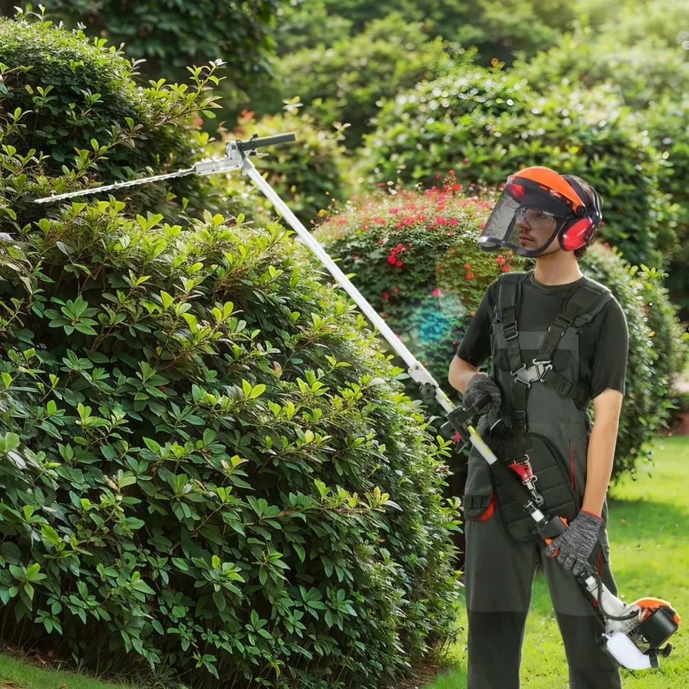Multi Functional Gas Hedge Trimmer Weed Eater Brush Cutter String Trimmer Edger Pole Saw Chainsaw P 4