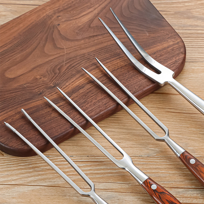 Barbecue Fork, Portable Outdoor BBQ, Stainless Steel Grill Tools, Beef Cooking Accessories