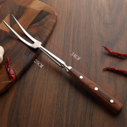 Barbecue Fork, Portable Outdoor BBQ, Stainless Steel Grill Tools, Beef Cooking Accessories