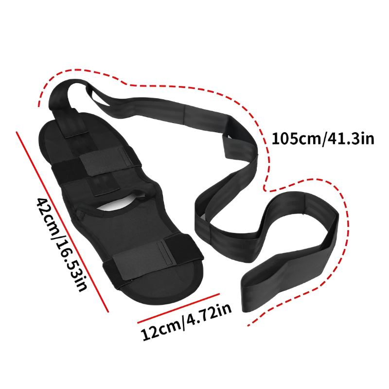 Fitness Open Back Muscle Relaxation Yoga Stretching Band Leg Stretcher Flexibility Strap For Rehabi 4