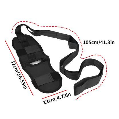Fitness Open Back Muscle Relaxation Yoga Stretching Band Leg Stretcher Flexibility Strap For Rehabi 4