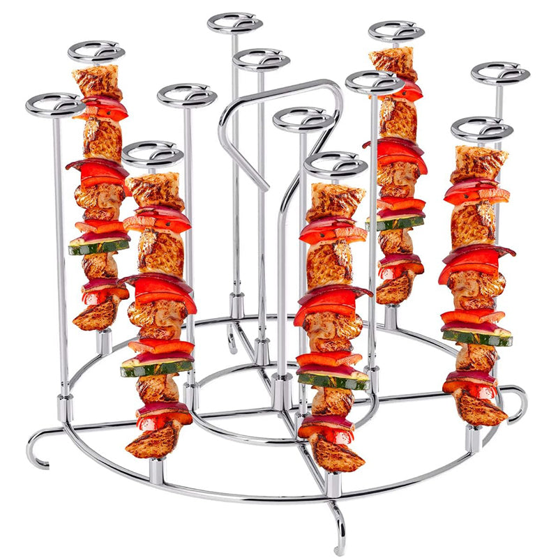 Stainless Steel BBQ Skewer, Air Fryer Oven Barbecue Stick, Reusable Kebab Needle, Kitchen Grill Baking Tool