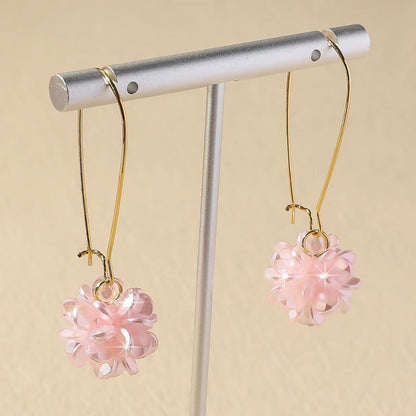 DIY Pearl Petal Ball Earrings Set For Women Fashion Holiday Travel And Party Looks 3