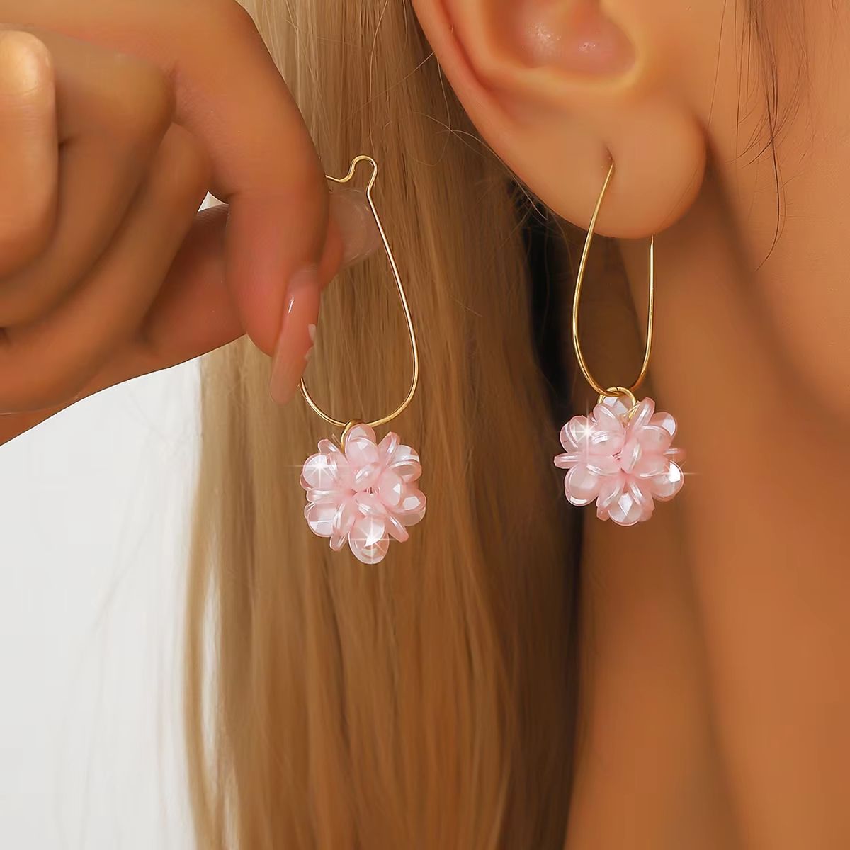 DIY Pearl Petal Ball Earrings Set For Women Fashion Holiday Travel And Party Looks 5