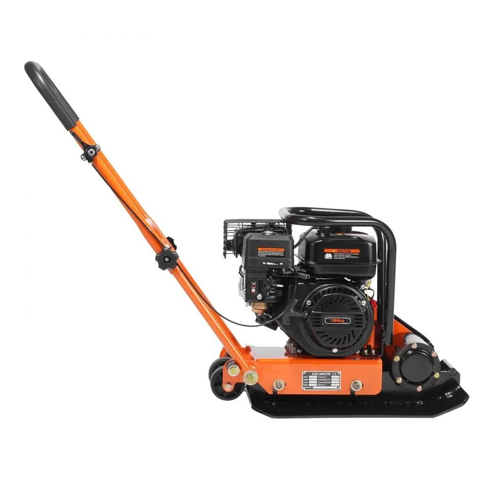 Gas Engine Plate Compactor Vibratory Compaction Tamper High Lbs Force Walkways Asphalts Paver Lands 7