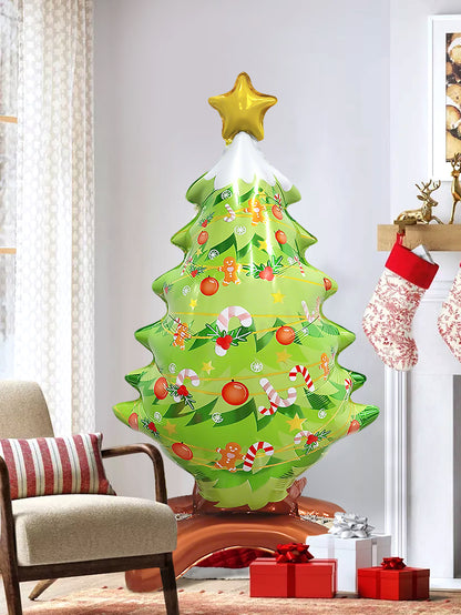 Standing Christmas Tree Aluminum Balloon Event Decoration Garden Decoration Suitable For Christmas 2