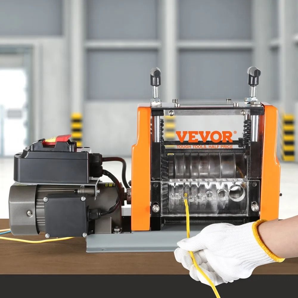 Motorized Wire Stripper Electric Cable Stripping Tool Clear Stripping Depth 6 Round Channels Flat C 5