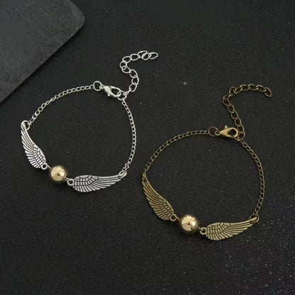 Golden Snitch Multi Wings Owl Bracelet Potter Inspired Layer Bracelet For Wizard Fans Gifts 2