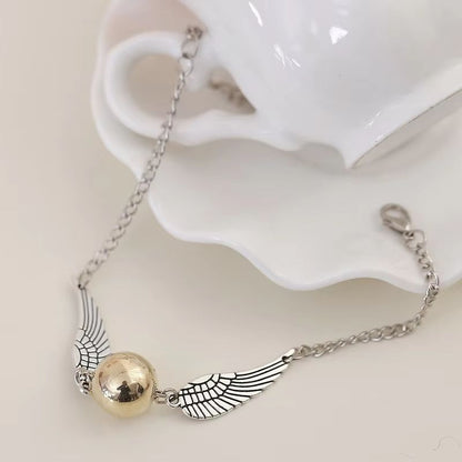 Golden Snitch Multi Wings Owl Bracelet Potter Inspired Layer Bracelet For Wizard Fans Gifts 4