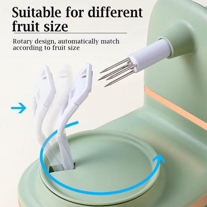 Multifunctional Kitchen Peeler Handcranked Fruit Peeler Apple Pear Slicing Tool Fruit Divider Spare 2